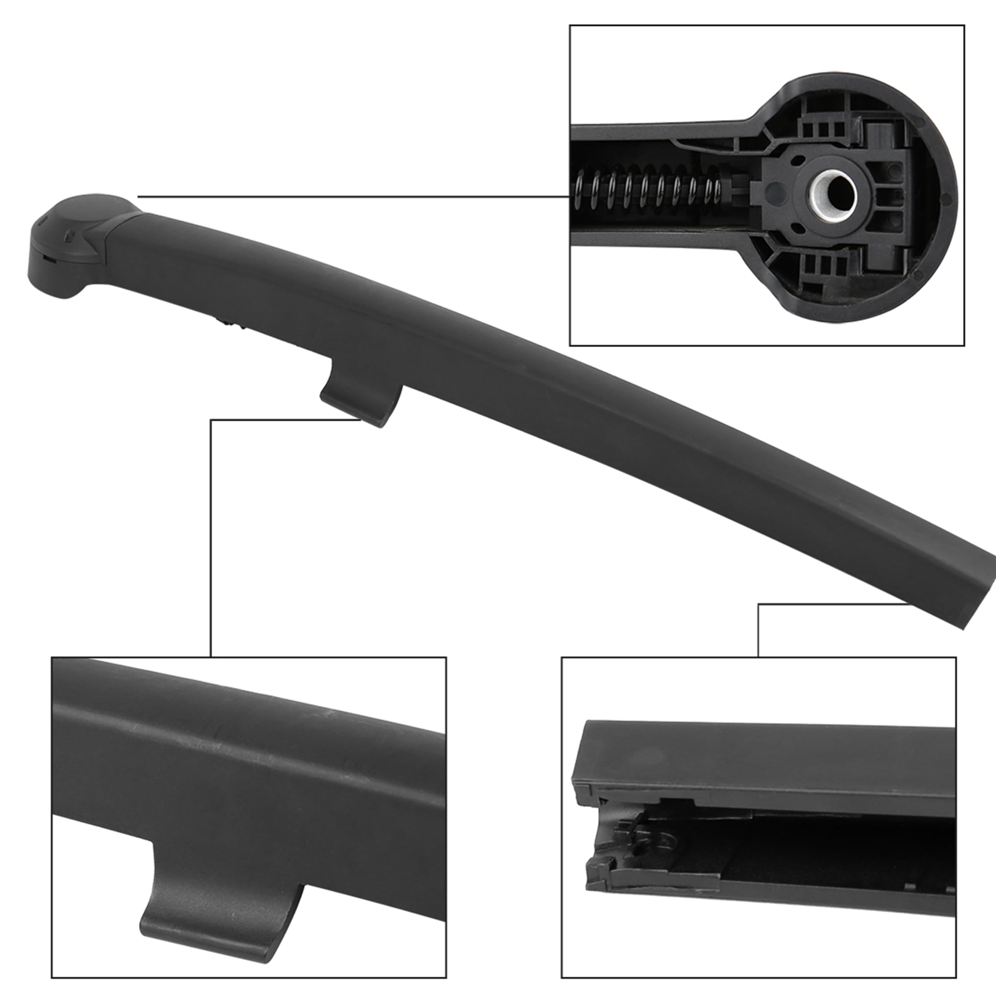 Unique Bargains 14" Car Rear Windshield Wiper Blade Arm Set for Jeep Grand Cherokee 05-10