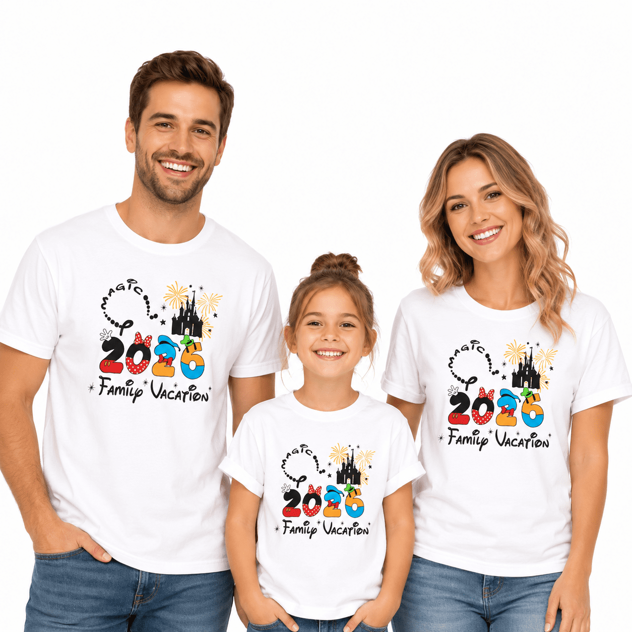 MOUSYA 2026 Family Vacation Matching T-Shirts – Cruise Trip Summer Travel Tops for Family Reunion Beach Holiday for Kids