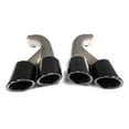 thumbnail image 3 of GTS Style Exhaust Tips Muffler Pipe For Porsche Cayenne V6 2015+ Titanium Black, 3 of 8