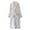 White, variant on Womens Bath Robe Flannel Cozy Fleece Soft With Pockets Sleepwear for Women,Grey,XL