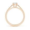 thumbnail image 2 of ANGARA Natural 0.5 Ct. Diamond Solitaire Ring in 14K Rose Gold for Women (Ring Size: 12), 2 of 11