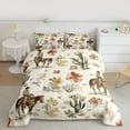 thumbnail image 2 of Homewish Western Cowboy Tribal Bedding Comforter Set,Desert Cactus Flower Twin Comforter Sets,Country Farmhouse Lodge Bedding Set For Boys Teens,Ultra Soft Home Decor Reversible,2pcs, 2 of 8