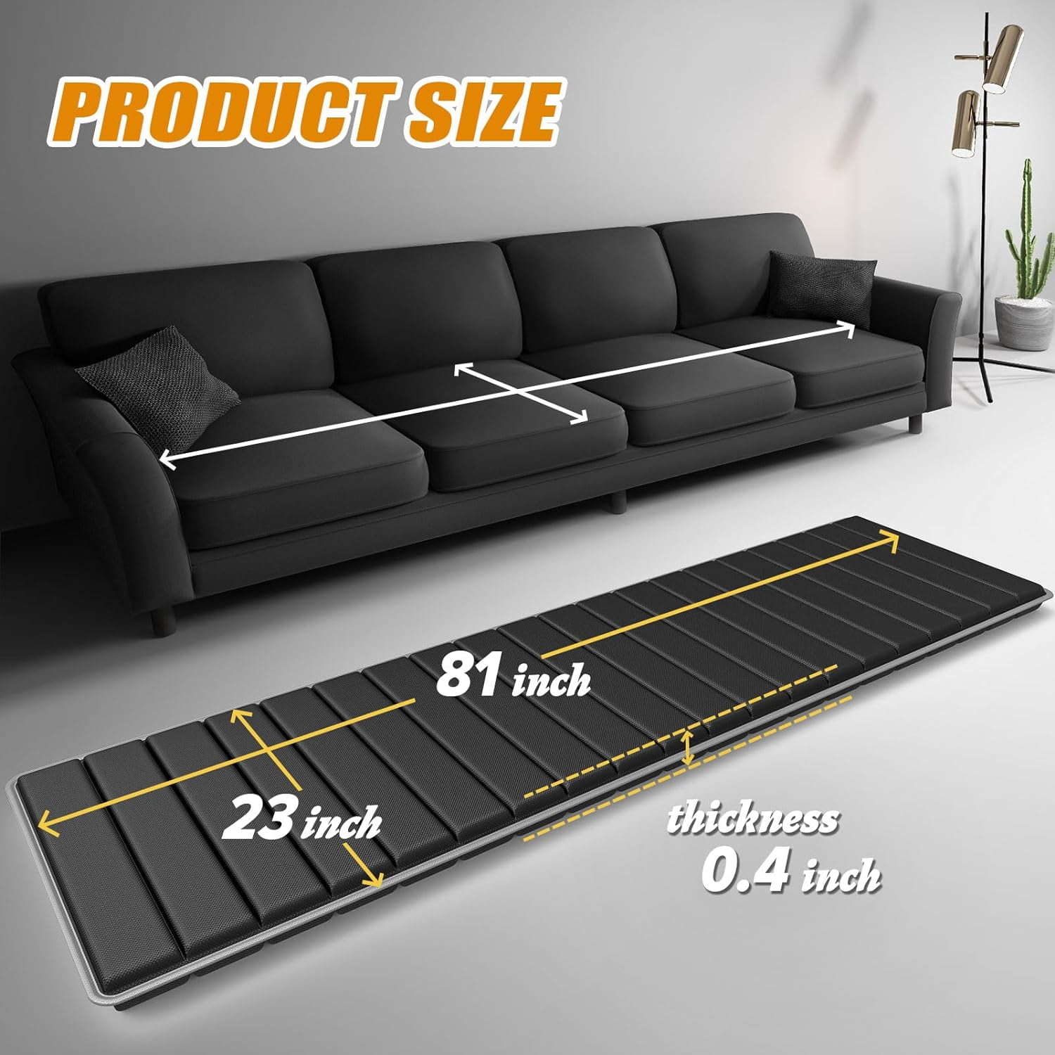 LAVEVE Heavy Duty Sofa Cushion Support 23 x81 Solid Wood Loveseat Insert for Sagging Seat Extend Sofa Life Walmart