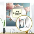 thumbnail image 3 of Designart "Gaze Of Perception Surrealist Art I" Eye Square Mirror Wall Decor Glam - Large Pink Square Bathroom Mirror - Square Printed Wall Mirror Art, 3 of 5