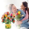 thumbnail image 4 of 2025 Tulip Display Stand Card – Souew Mother's Day Bouquet Large Set Three Greeting Card, Creative 3D Folding Border Handmade Card, 4 of 9