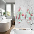 thumbnail image 7 of SKYSONIC 2 PCS Hand Towels, Watermelon Pattern 16 x 28 Inch Soft Highly Absorbent Cotton Bathroom Towels for Bathroom Ktichen Travel SPA Gym, 7 of 7