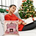 thumbnail image 3 of Hwkond Large Throw Pillows Christmas Pillow Cover Linen Material Exquisite Pattern Living Room Bedroom Decoration Pillow Cushion Cover,MulticolorB, 3 of 5