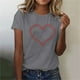 thumbnail image 2 of Blusas de Manga Corta para Mujeres Cuello Redondo Sencillo Casual Ajuste Regular, Top de Algodón de Imitación de Moda para el Hogar Y Diario, 2 of 4