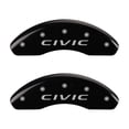 thumbnail image 2 of MGP 4 Caliper Covers Engraved Front 2016/CIVIC Engraved Rear 2016/CIVIC Black finish silver ch, 2 of 6