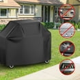 thumbnail image 6 of 70 Inch BBQ Grill Cover for Outdoor Grill, Waterproof Heavy-Duty Barbecue Gas Grill Cover for 4-7 Burner Barbecue Grill, Black (70“x 24”x48“), 6 of 12