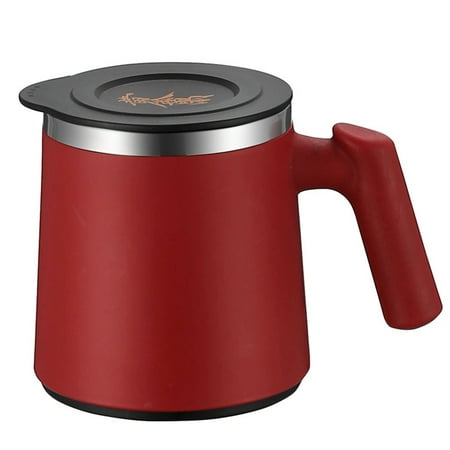 

420ML Stainless Steel Mug Vacuum Flask Insulated Coffee Cup Red