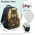 thumbnail image 7 of KUIFORTI Sunflower Golden Wolf Children's Backpack 17 Inch Kids School Bookbag with Side Pockets Suitable for Elementary Primary Middle Back to School Gifts for Teens Students, 7 of 7