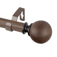 thumbnail image 2 of Domovina Hellen 1" Faux Wood Curtain Rod-Color:Dark Walnut,Size:120-170", 2 of 3