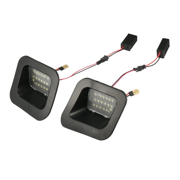 LED License Plate Light Lamp Assembly Replacement for Dodge for Ram LED White Reverse Lights 1 Pair