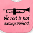thumbnail image 4 of Inktastic Trumpet Music Joke Boys or Girls Baby Bib, 4 of 4
