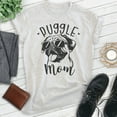 thumbnail image 2 of Puggle Mom T-shirt, Unisex Women's Shirt, Puggle Owner, Best Dog Mom Gift, Heather Ash, Medium, 2 of 6