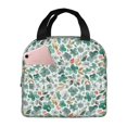 thumbnail image 1 of Disketp Floral In Teal Bolsa Térmica para Almuerzo para Hombre y Mujer, Ideal para Trabajo, Senderismo y Picnic, 1 of 8