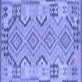 thumbnail image 1 of Ahgly Company Machine Washable Indoor Square Persian Blue Traditional Area Rugs, 7' Square, 1 of 4