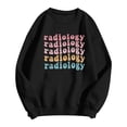 thumbnail image 4 of Arlun Radiology Sweatshirts Rad Technician Tops Loose Fit Long Sleeve Radiology Nurse Sweatshirts Womens Soft Comfy Crewneck X-Ray Ct Mri Tech Pullover Tops Black XL, 4 of 4