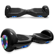 TPS Power Sports Electric Hoverboard Self Balancing Scooter for Kids and Adults with 6.5 In., Wheels, Built-in Bright LED Lights, UL2272 Certified, Black