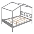 thumbnail image 6 of DeeHome Full Size Wood House Bed with Storage Space, Gray (OLD SKU :LP000002AAE), 6 of 9