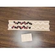 Marble Run Track , Marble Race , Marble Run Race Wooden polished Plate, Light weight Toy, Montessori Big Round