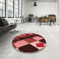 thumbnail image 4 of Ahgly Company Machine Washable Indoor Rectangle Transitional Dark Red Area Rugs, 8' x 12', 4 of 7