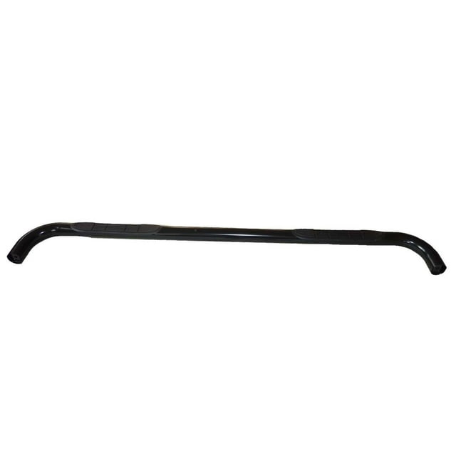 Value Nerf Bar GM012B With Step Pads; 3 Inch Round Bent; Powder Coated; Black; Steel; With Welded End Caps; Frame Body Mount Bolts; Also Use New Number GM016B