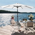 thumbnail image 2 of Vineego 9 FT Market Patio Umbrella Outdoor Straight Umbrella with Tilt Adjustable,White, 2 of 8