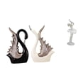 thumbnail image 1 of Figuras De Bailarina De Cisne, Escultura De Cerámica, Adorno De Escritorio, Estatua De Bailarina Moderna Para Estante, Aniversario, Chimenea, Dormitorio, Oficina, Entrada, 1 of 8