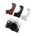 thumbnail image 3 of Étui Protecteur Inférieur pour Appareil Photo Numérique, Sac pour Appareil Photo en Cuir PU avec Vis de Fixation 1/4 Po, Compatible avec Canon R50/R100, 3 of 7