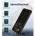 thumbnail image 5 of Compatible with Xiaomi 13 Ultra Case for Women Men, Ultra Thin Xiaomi 13 Ultra Phone Case Silicone Cute Shockproof Plating Electroplate Soft Cases Cover (Black), 5 of 13