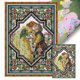 thumbnail image 1 of Hilo Algodón Bordado 14CT Amantes en Un Jardín Rosas Punto Cruz 29x42cm, 1 of 9