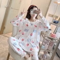 thumbnail image 1 of Pijamas de lactancia de manga larga para mujeres embarazadas, primavera y otoño, ropa mensual posparto de primavera y verano, conjunto de ropa de lactancia para el hogar de ocio, 1 of 4
