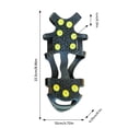 thumbnail image 3 of Ice For Shoes Silicone Ice Cleats For Sidewalks Stretch Over Boots | Portable Lightweight Traction With General Compatibility, 3 of 8