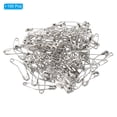 thumbnail image 3 of Uxcell Safety Pins 1.5 Inch Metal Nickel Plated Curved Sewing Pins Silver Tone 100Pcs, 3 of 5