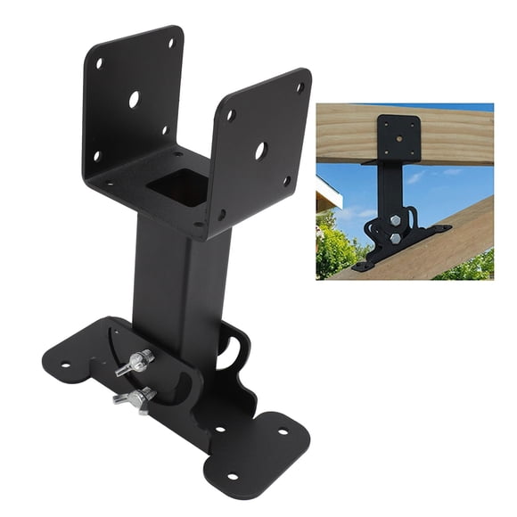 Pergola Roof Riser, Sturdy Multifunction Heavy Duty Stable Support Carbon Steel Adjustable Angle Roof Riser for Porches