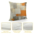 thumbnail image 4 of GOSMITH  Throw Pillow Covers Modern Home Art Decor, Pillow Cases Decorative, Abstract Oil Painting Pillowcases for Bedroom, Living Room, Cushion Couch Sofa, Beige Orange, 4 of 5