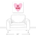 thumbnail image 3 of Creative Products Be Mine Candy Heart 20x20 Canvas Wall Art, 3 of 5