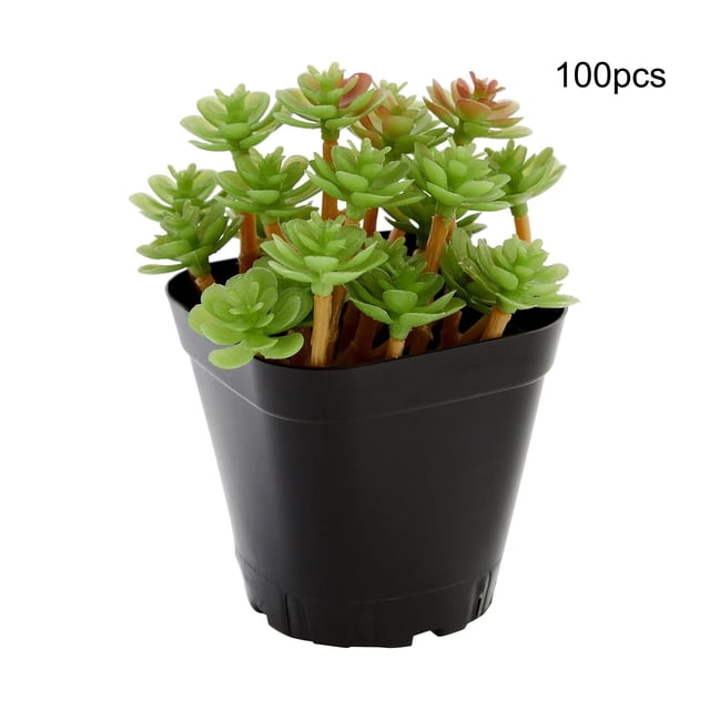Macetas cuadradas para , maceta para iniciar plántulas, contenedor para plantas con orificios de drenaje, juego de macetas para plantas de Estilo B