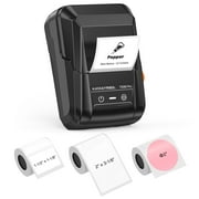 SUPVAN T50M Pro Bluetooth Label Maker Machine with 3 Tapes, Versatile App with 40 Fonts and 450+ Icons, Black