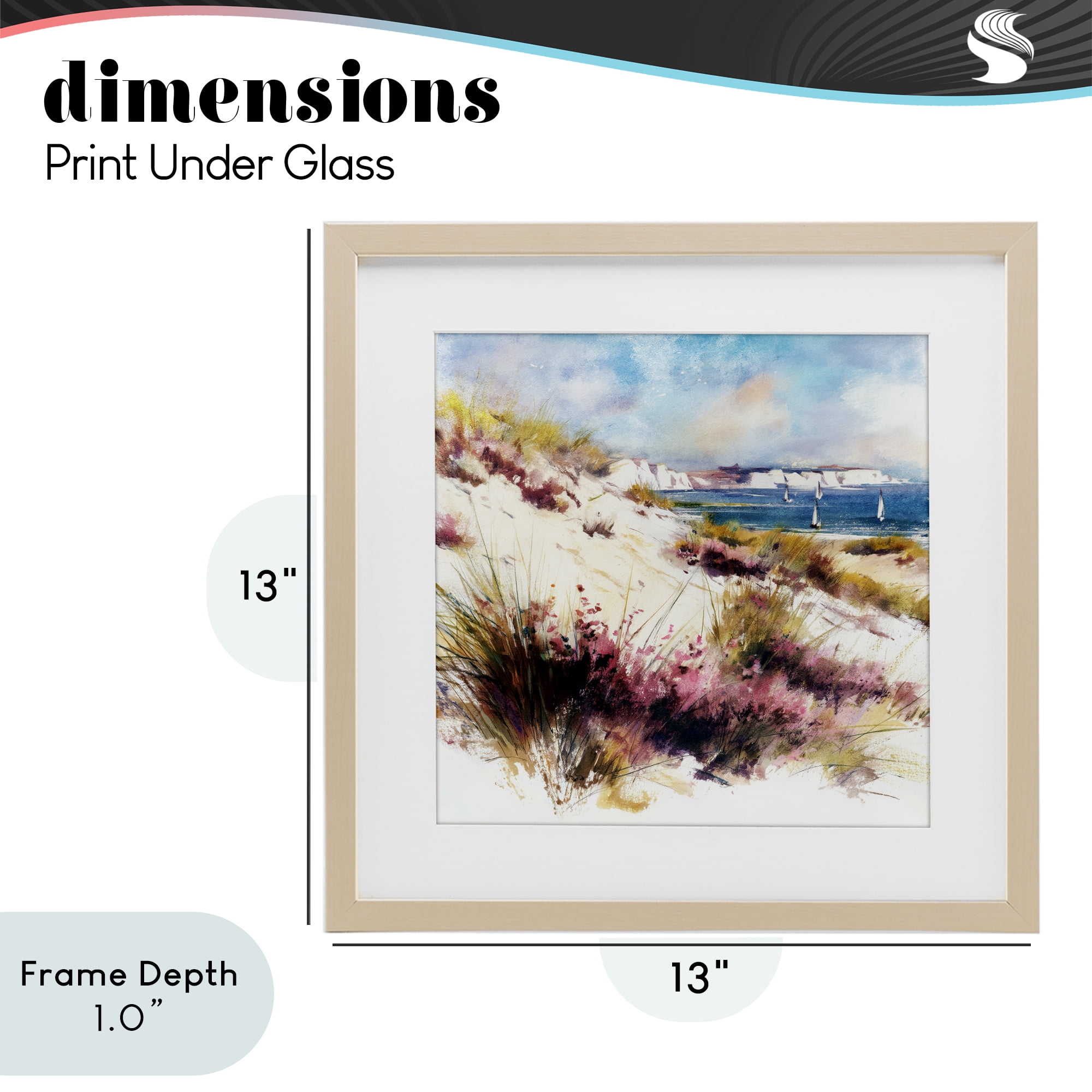 Stupell Industries Cliffs And Waters View Birch Framed Print Under Glass, design by Svetlana Aleynikova