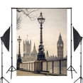 thumbnail image 2 of BSDHOME Polyester 5x7ft Exquisite UK Big Ben Photography Background Westminster Abbey Backdrop Studio Props Wall London Architecture Photography Backdrop, 2 of 5