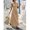Khaki, variant on Womens Khaki Sleeveless Maxi Dress, Casual Summer Vocation Criss-Cross