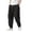 Black, variant on Men's Loose Straight Bloomer Shorts, Casual Summer Pants with Breathable Comfort Fit,Khaki,XXL