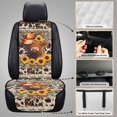 thumbnail image 6 of COEQINE Front Car Seat Cover 2 Pack Sideless Automotive Bucket Seat Protector Breathable Pet Travel Accessories, Universal for Most Vehicles, Aztec Highland Cow Cowboy Sunflower, 6 of 7