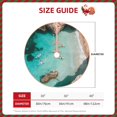 thumbnail image 2 of Salouo Turquoise Beach Kayaking Christmas Tree Skirt 48" Farmhouse Christmas Decorations Snowman Xmas Tree Skirt Tree Mat for Holiday Party Decor, 2 of 8