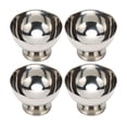 thumbnail image 1 of Tazones Para Helado - Juego De 4 Tazas De Ensalada De Acero Inoxidable Tazas Para Batidos De Helado Juego De Tazas De Postre Reutilizables De Acero Inoxidable Para Fiestas De Golosinas De Frutas, 1 of 5