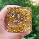 thumbnail image 3 of Piedra triturada 5 cm Chakra cristal pirámide decoración del hogar artesanía BRILLAR Rojo Verde, 3 of 5
