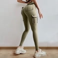 thumbnail image 4 of Jiyugala Women's Sports Equestrian Pants Outdoor High Waist Bottom Yoga Pants, 4 of 9